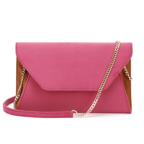 Charming Pink &amp; Brown Clutch