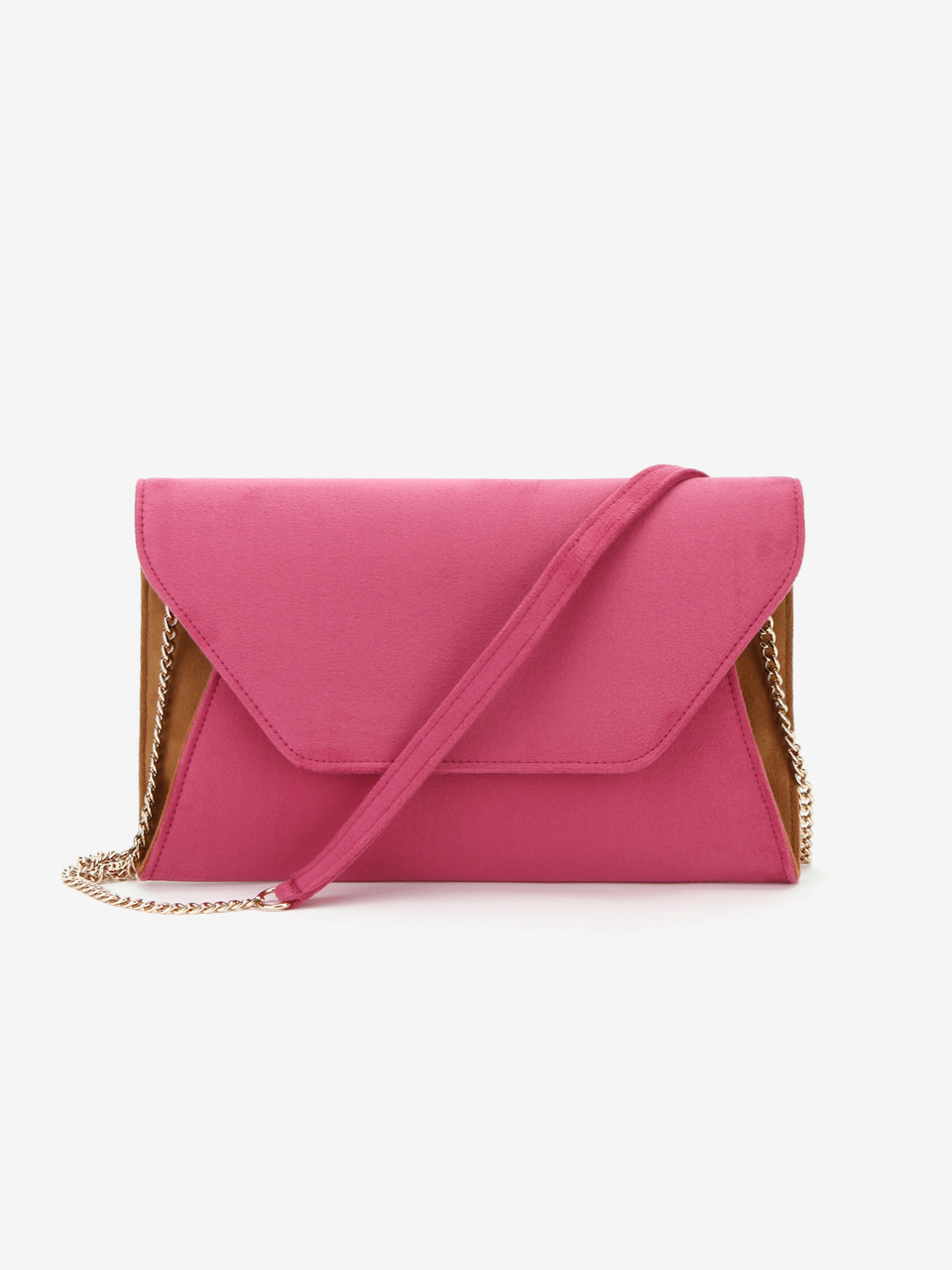 Charming Suede Clutch_Pink